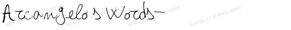 Arcangelo s Words字体转换